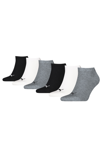6 Paar Puma Sneaker Invisible Socken Gr. 35 - 49 Unisex f�r Damen Herren F��linge