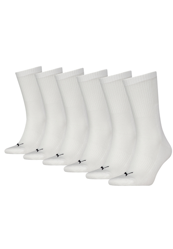 PUMA Unisex Crew-Socken Unisex f�r Damen Herren Tennissocken 6-er Pack 