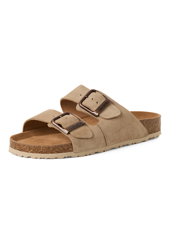 Tamaris Leder Pantolette 1-27543-42 341 Damen Frauen Schuhe Beige