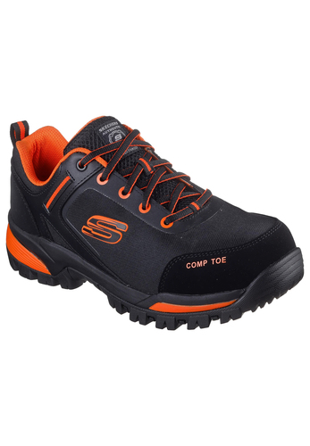 Skechers Herren GATLON - STRIGAX H Arbeitsschuh 200188EC BKOR Schwarz/Orange