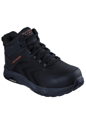 Skechers Herren SPEED-FLEX TREKKER NORDOWN Berufsschuh 200256EC BKRD Schwarz/Rot