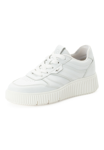 Tamaris Damen Sneaker 1-23701-46 117 Low-Top Frauen Schuh Leder Wei�