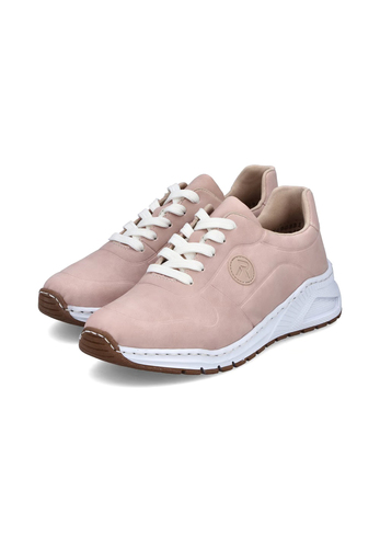 Rieker Damen Sneaker Low Halbschuhe Schuhe M4903- 31 Pink extra Weit 