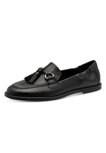 Tamaris Damen Leder Slipper 1-24231-46-001 Frauen Schuhe Halbschuh Schwarz 