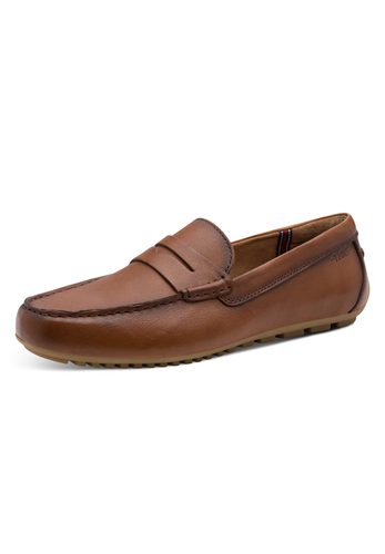 Tamaris Herren Leder Slipper 1-14600-44-348 Halbschuh Moccassin Schuhe Braun
