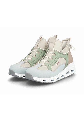 Rieker Damen Sneaker Low Sneaker Freizeit bequem Memory-Foam N5254-90 Beige