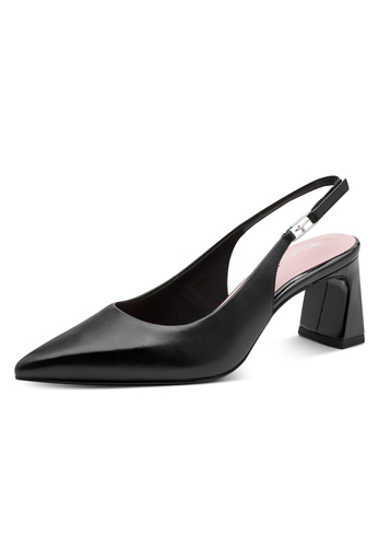 Tamaris Damen Leder Slingpumps 1-29624-46-003 Frauen Schuh Schwarz Glattleder