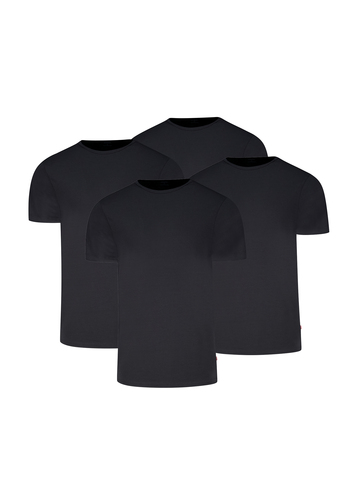 Levis Herren T-Shirt 4-er Pack Men Herren Unterhemd Rund-Ausschnitt 