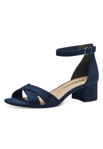 Tamaris Damen Sandalette 1-28226-42-805 Frauen Schuhe vegan Dunkelblau