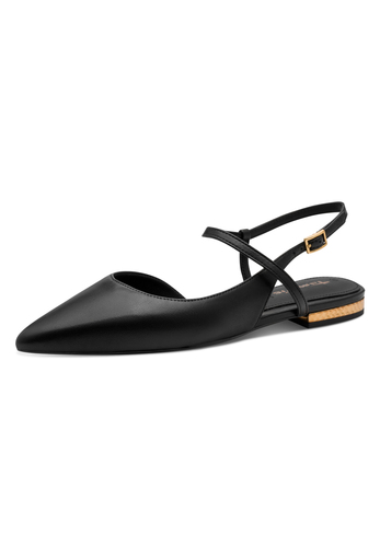 Tamaris Damen Leder Slingpumps 1-29409-42-001 Frauen Schuh Schwarz