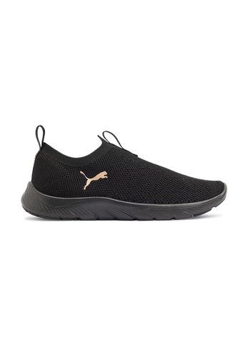 Puma Softride Premier Slip-On Strick-LaufschuheDamen 309834 09 Black Gold