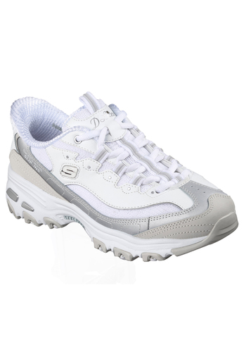 Skechers D�LITES - SMOOTH NOSTALGIA Damen Sneaker Slip-in 150537 wei�