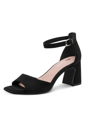Tamaris Damen Sandalette 1-28318-46-001 Frauen Schuhe elegant Textil schwarz