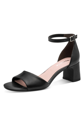 Tamaris Leder Sandalette Damen 1-28347-46-003 Frauen Schuhe elegant schwarz