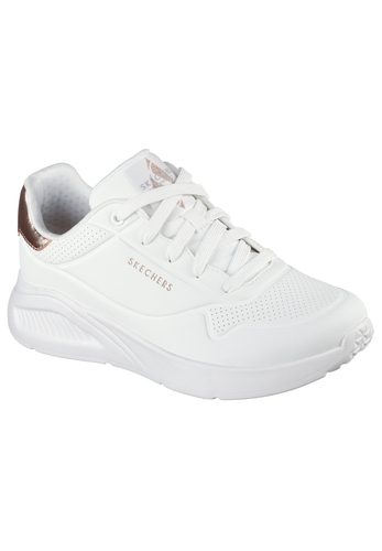 Skechers Damen Uno Lite Shimmer Along Sneaker  177291 WHT White 