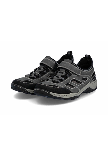 Rieker Herren Trekkingsandalen Sandalen 08063-45 Grey Combination