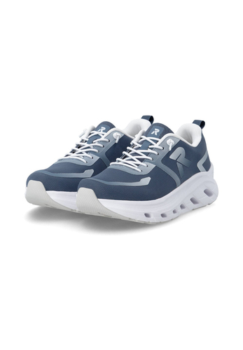 Rieker Damen Sneaker Low Sneaker Freizeit bequem Memory-Foam W3504-12 Blue