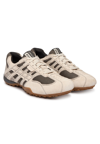 Geox U Snake Original A  Herren Leder Sneaker U55MNA 02214 C5V9F Grau