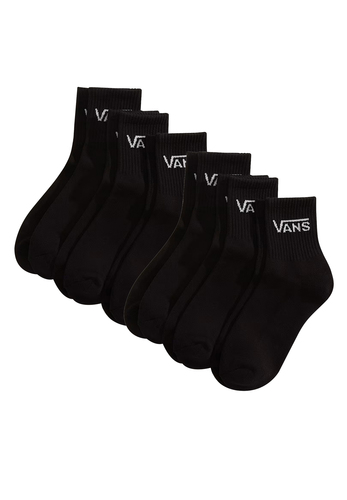 6 Paar Vans Half Crew Sneakersocken Sportsocken VN000QCC