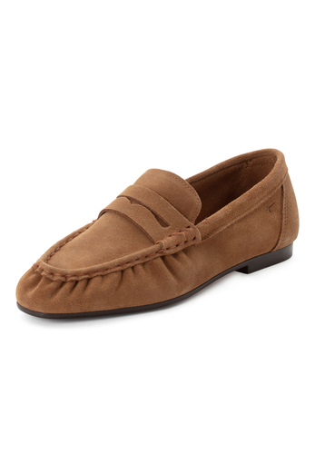 Tamaris Damen Leder Moccassin 1-24205-46-305 Frauen Schuhe Slipper Braun