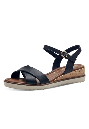 Tamaris Sandalette 1-28106-42-805  Damen Frauen Schuhe Vegan Dunkelblau