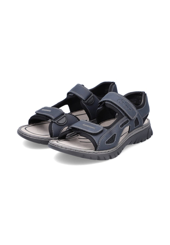 Rieker Herren Trekkingsandale 26761-14 Sandalen Schuhe Sommer Trekking Blau