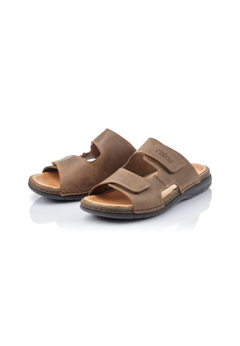 Rieker Herren Pantoletten Sandalen 25592-25 Brown