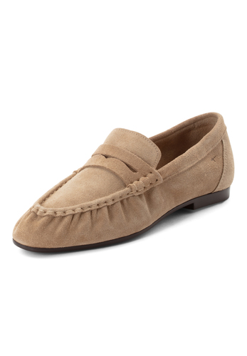 Tamaris Damen Leder Moccassin 1-24205-46-341 Frauen Schuhe Slipper Beige