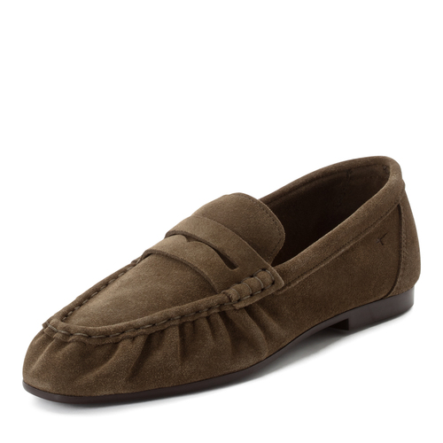Tamaris Damen Leder Moccassin 1-24205-46-722 Frauen Schuhe Slipper Gr�n