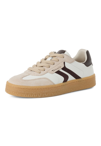 Tamaris Damen Leder Sneaker 1-23723-44-147 Low Top Frauen Schuh Wei�