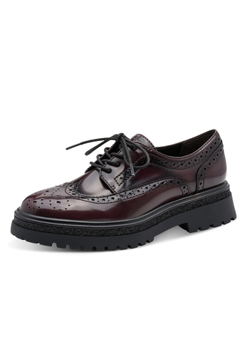 Tamaris Damen Halbschuh 1-23619-45-537 Frauen Schn�rschuh Brogue Rot