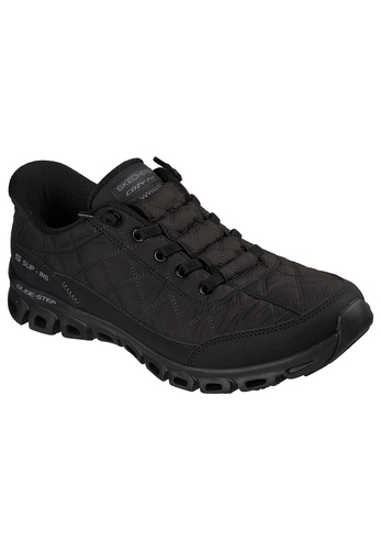 Skechers Damen GLIDE-STEP-AT EASE Cozy Fit Sneaker Slip-ins 104556 BBK