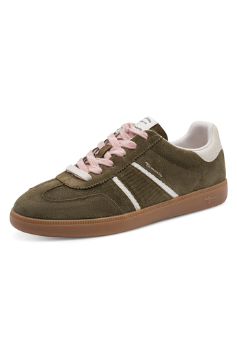 Tamaris Sneaker 1-23624-43-722 Damen Low Top Frauen Schuh Leder Dunkelgr�n