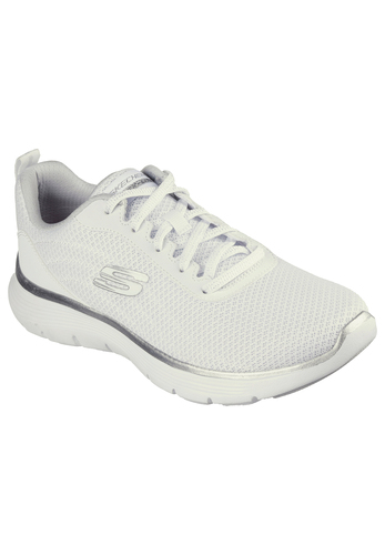 Skechers Damen Flex Appeal 5.0 Uptake Sneaker 150206 WSL White Silver 