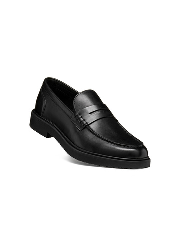 Geox MASSIMIANO Herren Leder Mokassin U66H9A 00043 C9999 Schuh schwarz