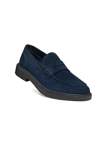 Geox MASSIMIANO Herren Leder Mokassin U66H9A 00022 C4002 Schuh dunkelblau