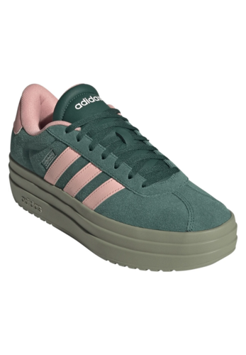 Adidas Damen VL COURT BOLD Plateau Sneaker Frauen Schuh KH9467 Green/Coral