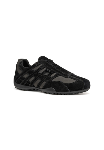 Geox U Snake K Herren Sneaker U4207K 022EK C9997 Wildleder Schuhe Black 