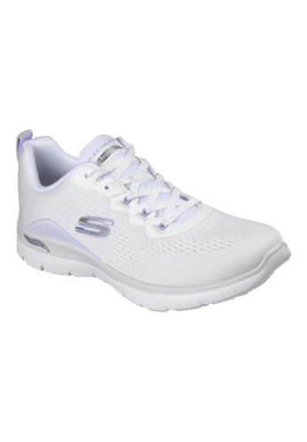 Skechers Damen Arch Fit Summits Daily Flow Sneaker White Lavender
