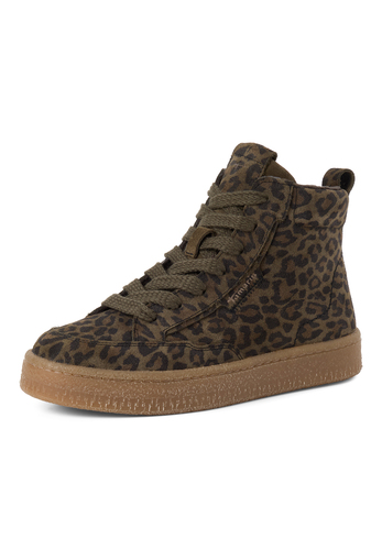 Tamaris Damen Lederstiefelette 1-25203-45-792 Leder gef�ttert Gr�n Leo 