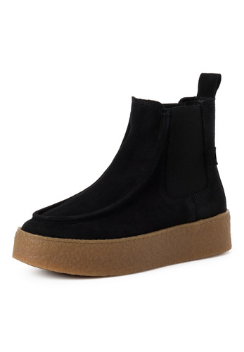 Tamaris Damen Leder Chelsea Boot 1-25401-47-001 Frauen Stiefelette Schwarz