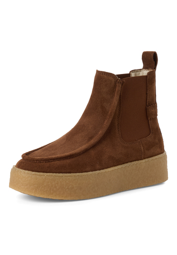 Tamaris Damen Leder Chelsea Boot 1-25401-47-305 Frauen Stiefelette Braun