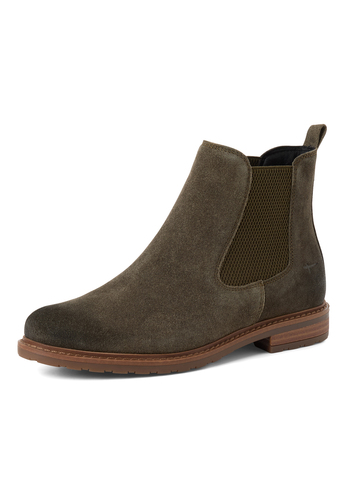Tamaris Damen Chelsea Boot Lederstiefelette 1-25056-41-744 Frauen Gr�n