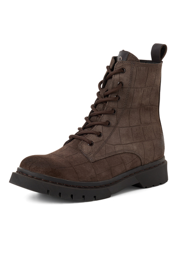 Tamaris Damen Lederstiefelette Ankle Boots 1-25269-41-396 Frauen Braun 