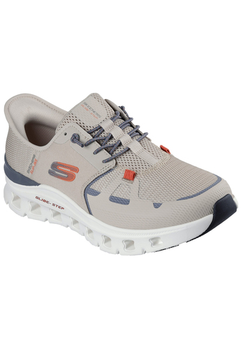 Skechers Herren Glide Step Pro Slip Ins Sneaker Taupe Orange