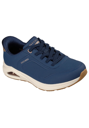 Skechers Damen Arch Fit UNO Relaxing On Air Slip Ins Sneaker Navy
