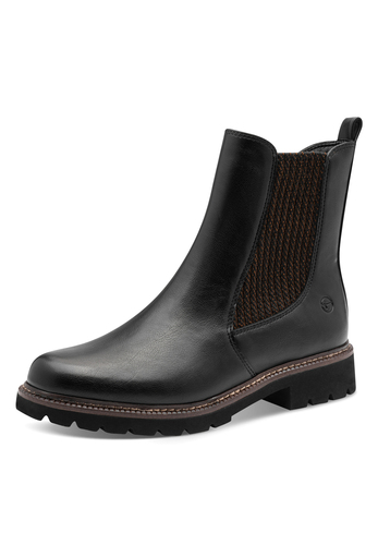 Tamaris Damen Chelsea Boot 1-25483-45-001 Frauen Stiefelette Schwarz