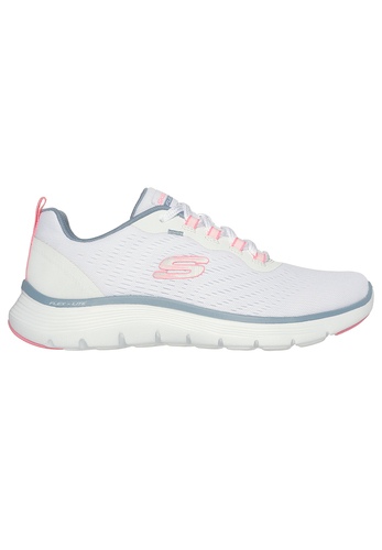 Skechers Damen Flex Appeal 5 0 New Path Sneaker White Pink Black