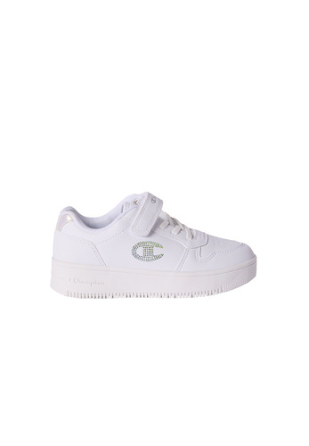 Champion M�dchen RD18 Platform Glitter G PS Sneaker White Silver