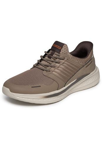 Skechers Herren Slade Luther Slip Ins Sneaker Relaxed Fit Dark Taupe